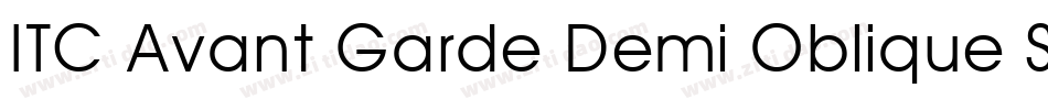 ITC Avant Garde Demi Oblique SWA字体转换